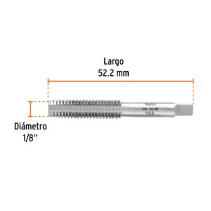 Machuelo semicónico 1/8' x 44 cuerda fina, TRUPER - Imagen 4