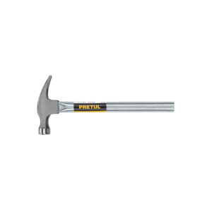 Martillo uña recta 16 oz, mango tubular, PRETUL