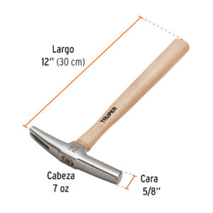Martillo 7 oz tapicero, mango 12', TRUPER - Imagen 4