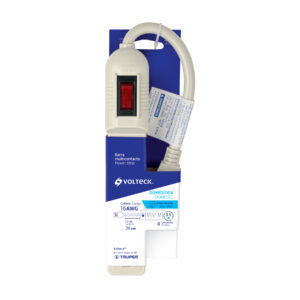Multicontacto económico 4 entradas, blanco, VOLTECK - Imagen 4