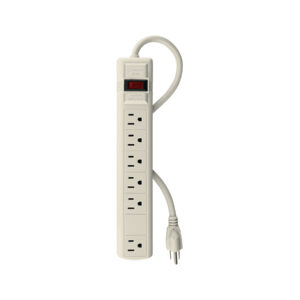 Multicontacto 14 AWG 6 entradas supresor de picos 450 joules - Imagen 2