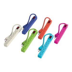 Multicontacto 16 AWG doméstico 6 entradas, colores a granel - Imagen 4