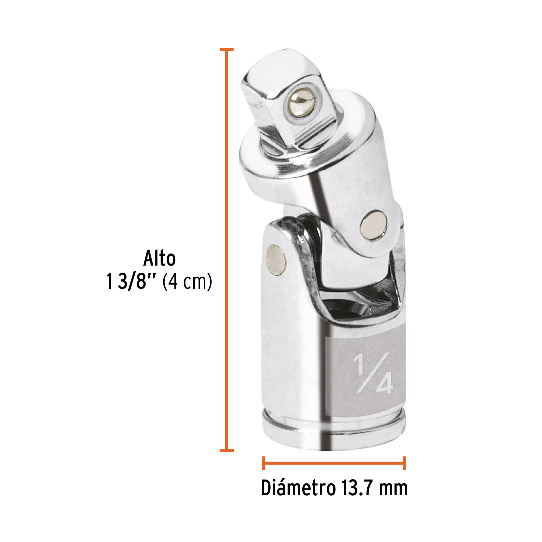 Nudo universal para dados con cuadro de 1/4', TRUPER - Imagen 4