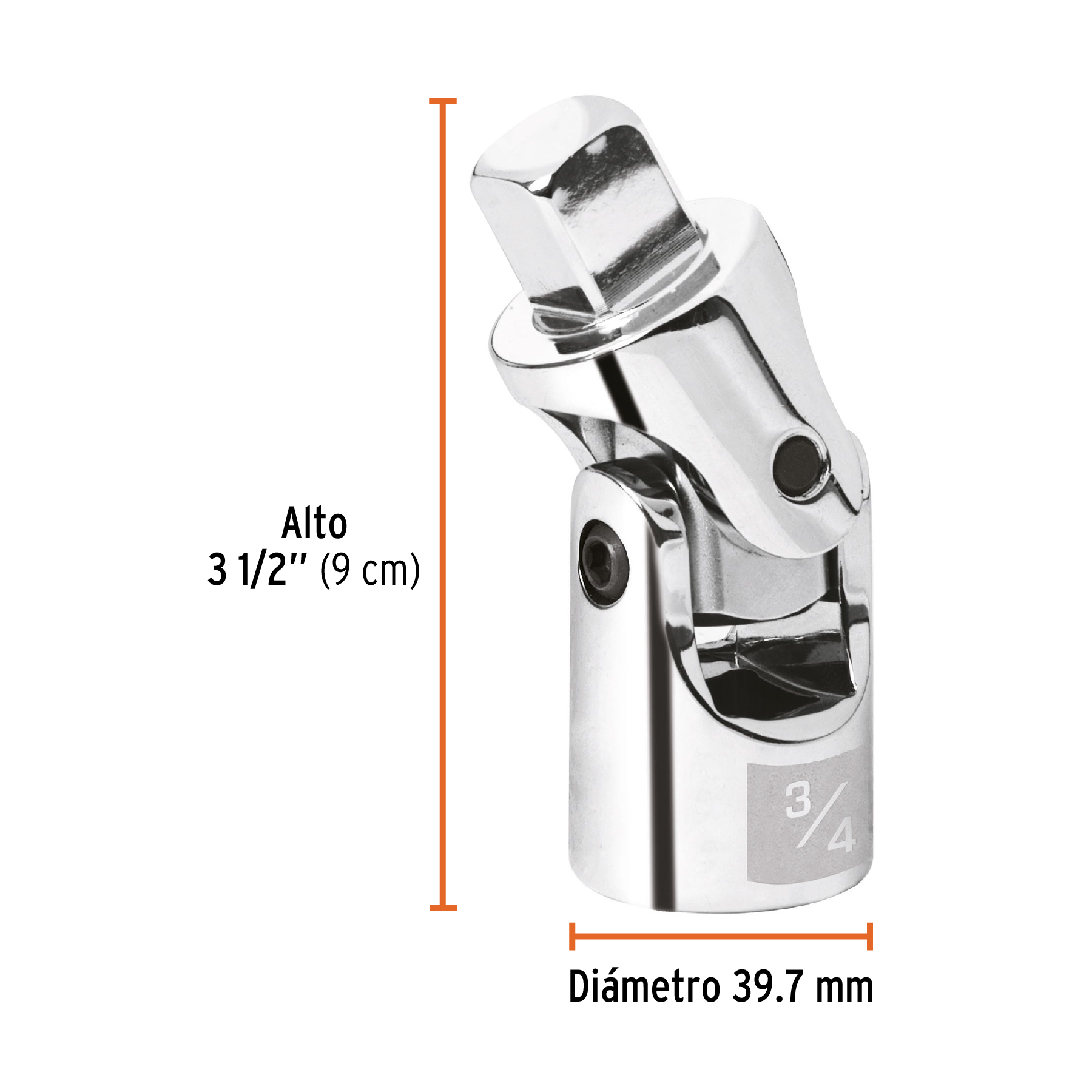 Nudo universal para dados con cuadro de 3/4', TRUPER - Imagen 4