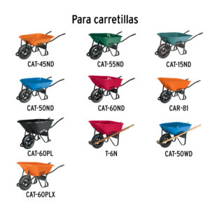 Llanta neumática reforzada 16', sin cámara, TRUPER - Imagen 4