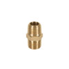 Niple de latón, macho-macho, cuerda 1/4' NPT, TRUPER