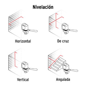 Nivel láser rojo, alcance 10 m, de pilas, TRUPER - Imagen 5