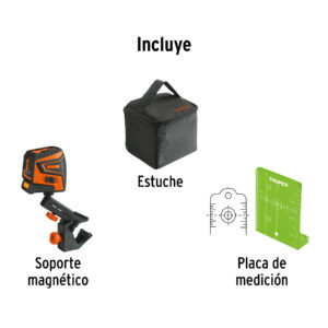 Nivel láser verde, alcance 30 m, recargable, TRUPER - Imagen 6