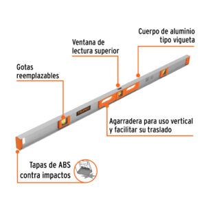 Nivel profesional de 48' con protección de ABS, TRUPER - Imagen 3