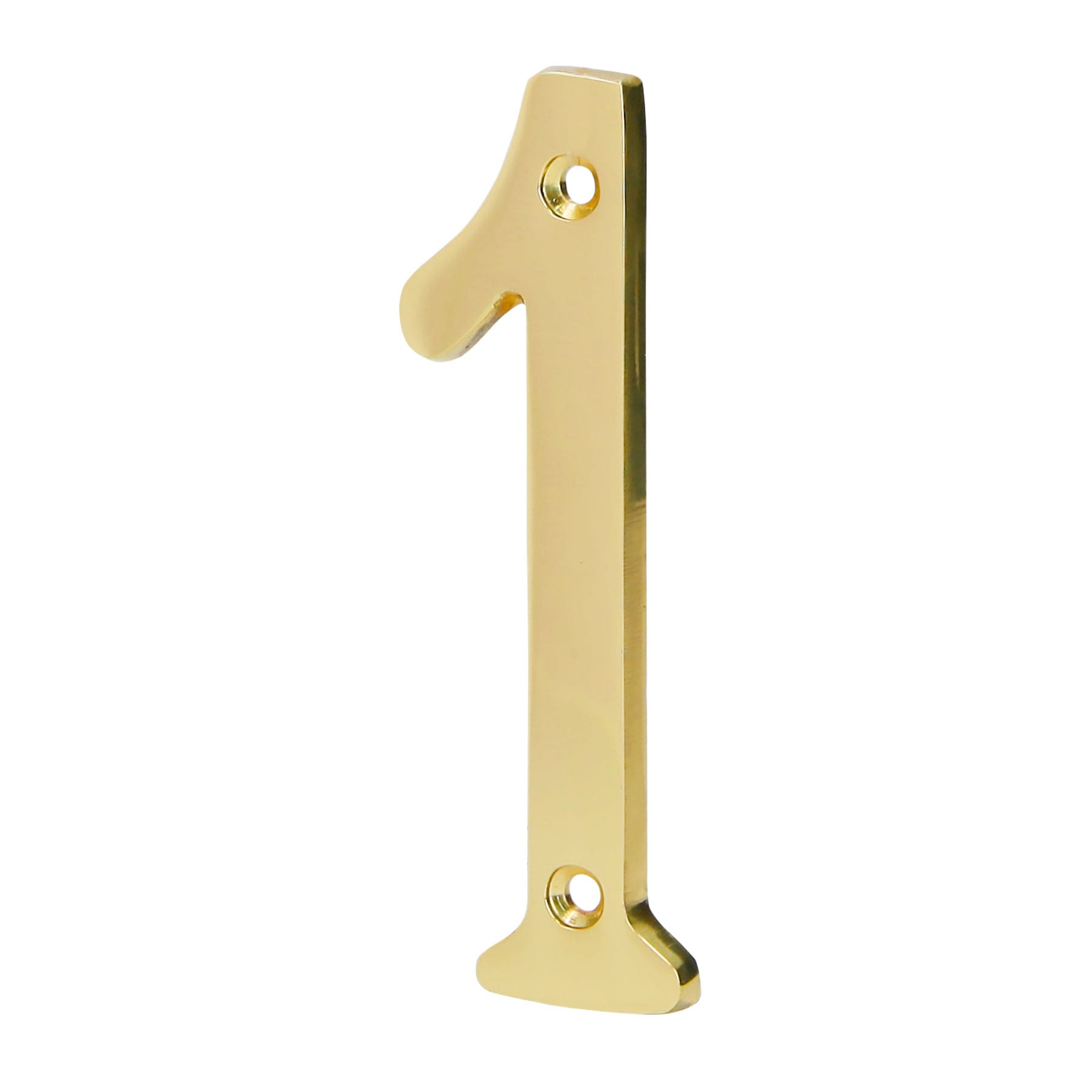 Número 1 de latón sólido 4', latón brillante, HERMEX - Imagen 2