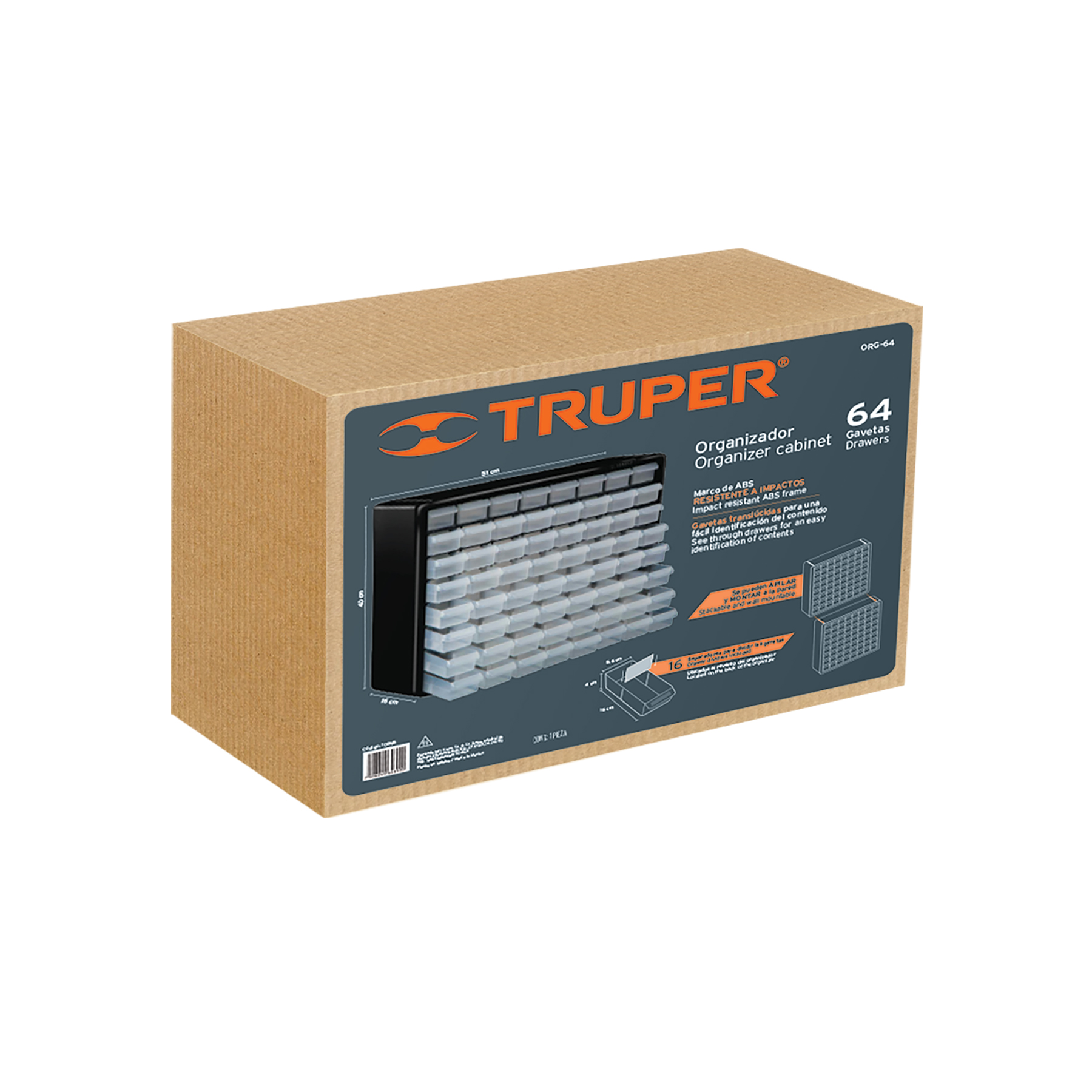 Organizador con 64 gavetas, TRUPER - Imagen 11