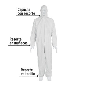 Overol desechable, talla G, PRETUL - Imagen 3