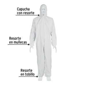 Overol desechable, talla CH, PRETUL - Imagen 3
