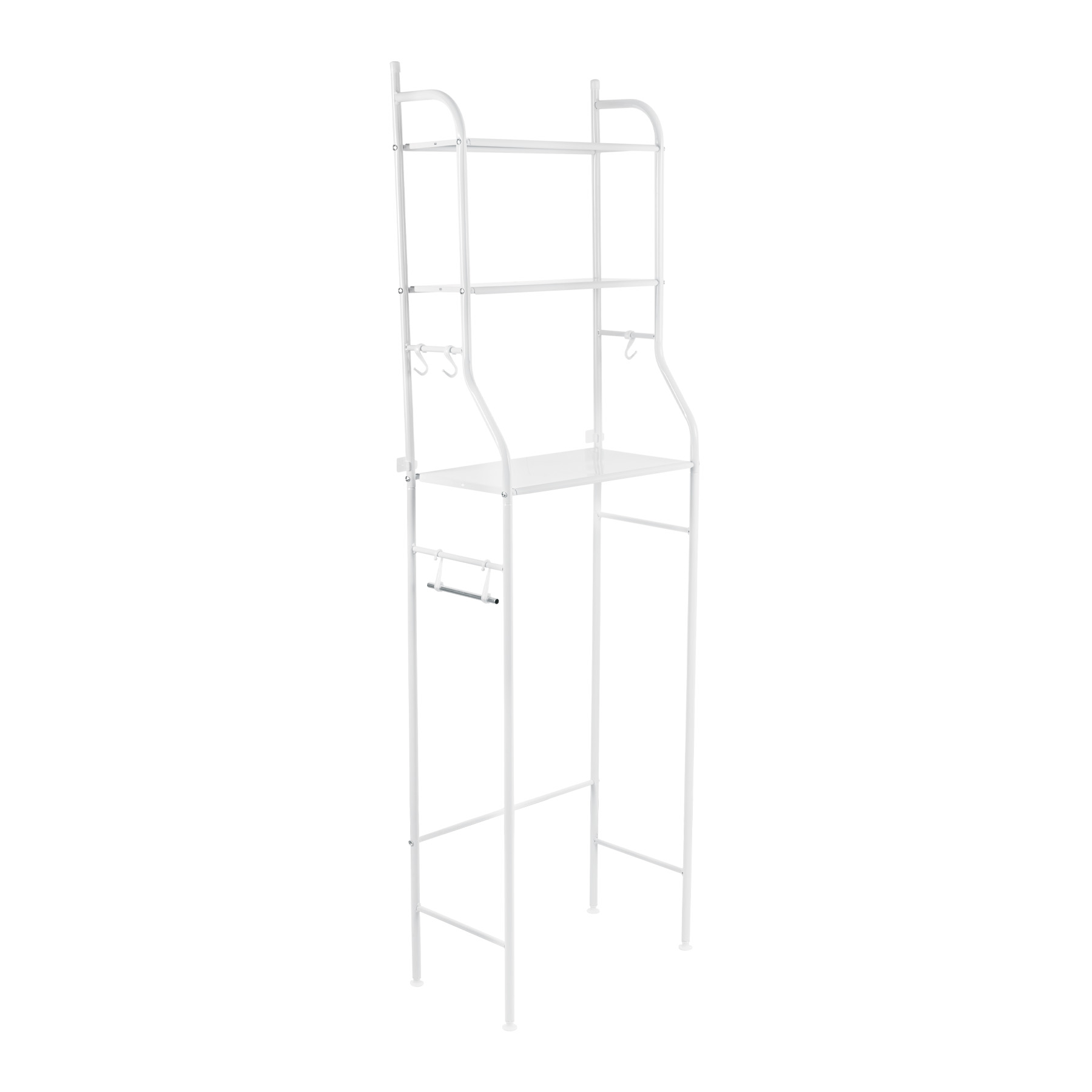 Mueble organizador blanco para baño con 3 repisas, FOSET - Imagen 2