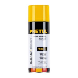 Pintura en aerosol, amarillo canario, 400 ml, PRETUL - Imagen 2