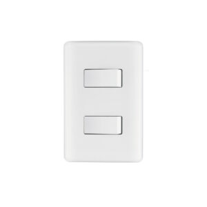Placa armada con 2 interruptores sencillos, VOLTECK BASIC - Imagen 2