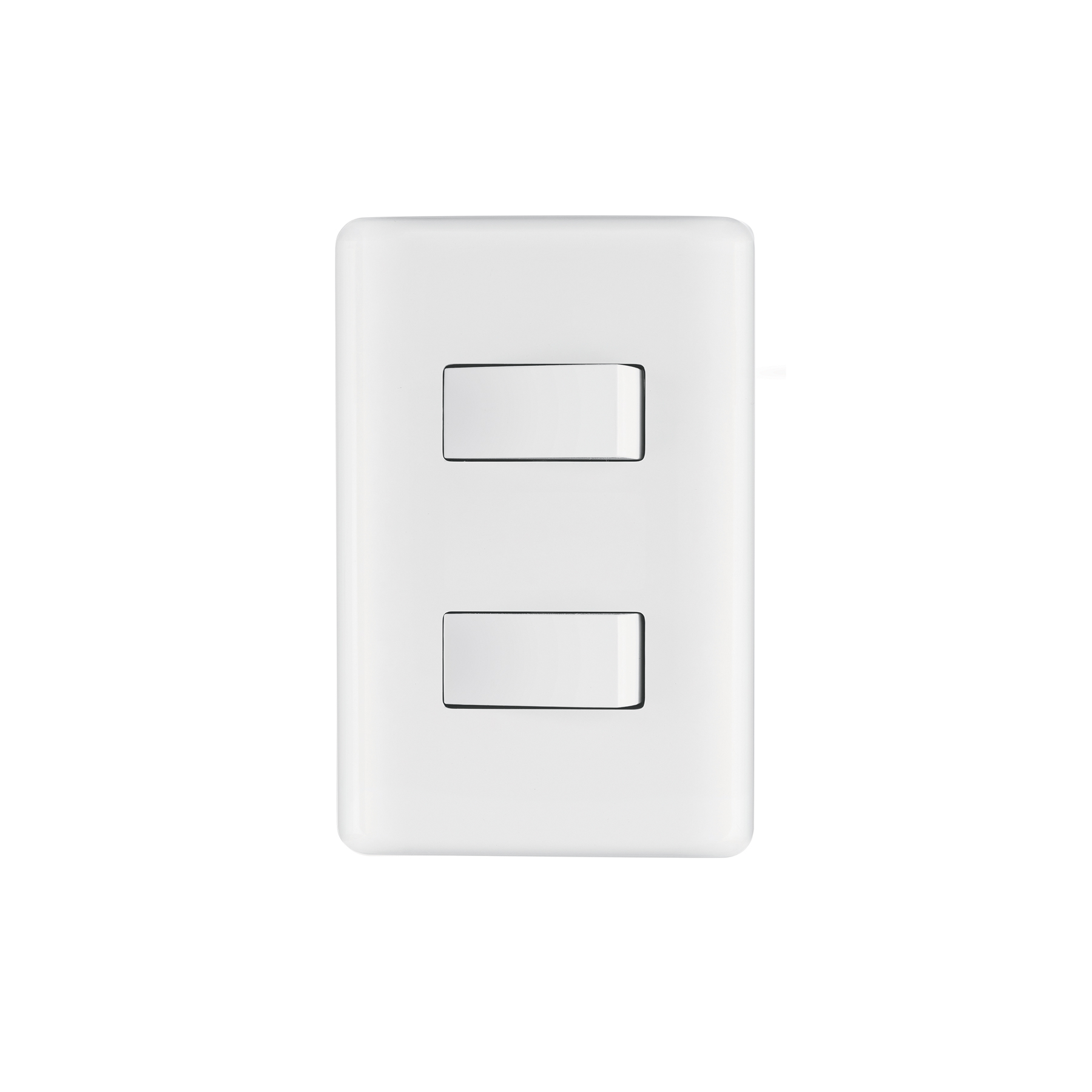 Placa armada con 2 interruptores sencillos, VOLTECK BASIC - Imagen 2
