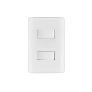 Placa armada 1 interruptor sencillo + 1 de 3 vías, BASIC