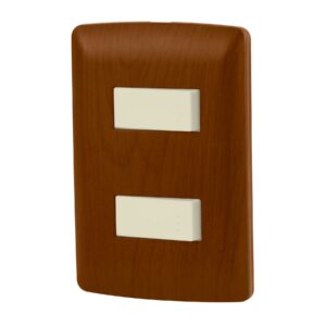 Placa armada 1 interruptor 1 escalera, madera,línea Italiana - Imagen 2