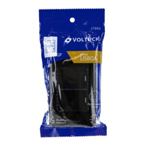 Placa armada negra 1 interruptor y 1 de 3vías 1.5mód,Lisboa - Imagen 6