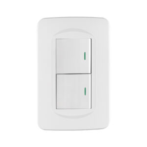 Placa armada 1 interruptor y 1 de 3 vías 1.5 mód, Toledo