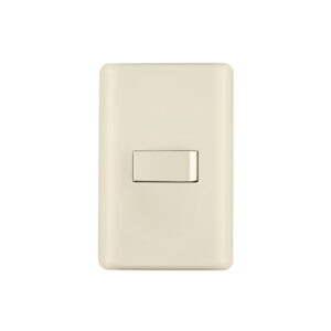 Placa armada 1 interruptor sencillo, marfil, VOLTECK - Imagen 2