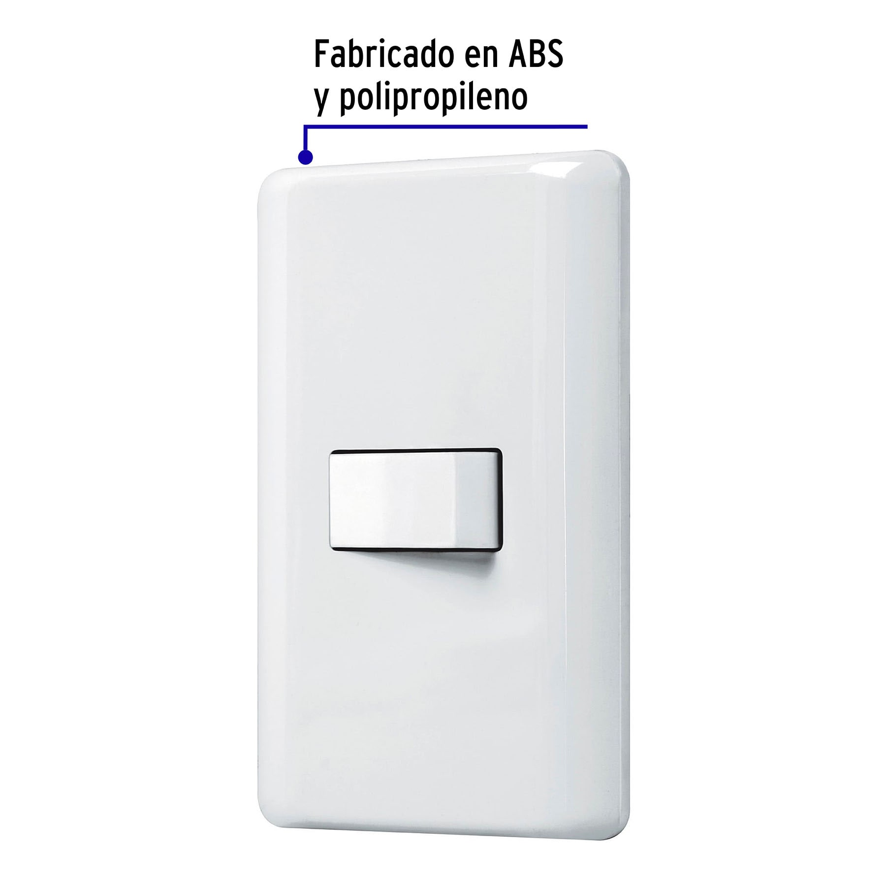 Placa armada con 1 interruptor de 3 vías, VOLTECK BASIC - Imagen 3