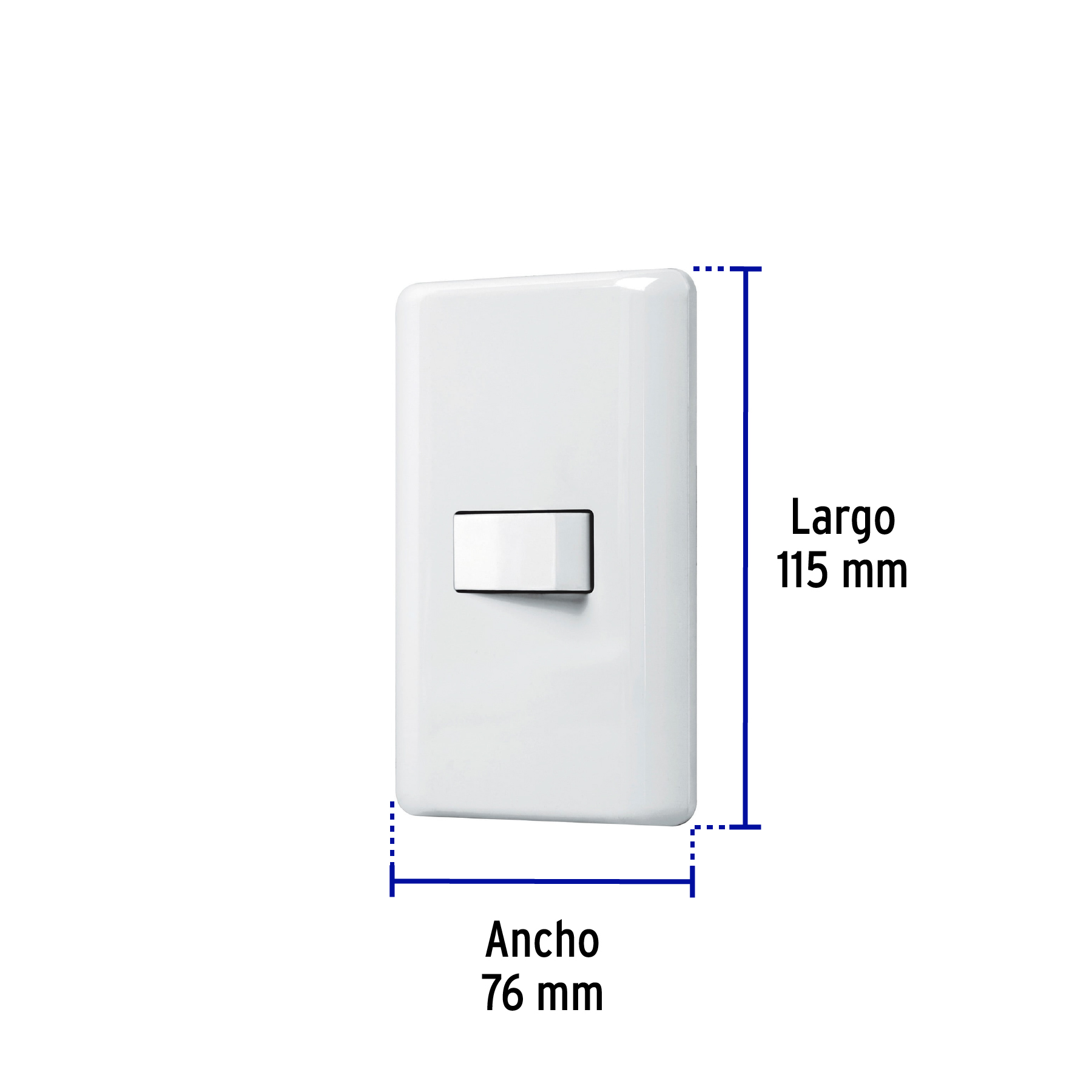 Placa armada con 1 interruptor de 3 vías, VOLTECK BASIC - Imagen 4