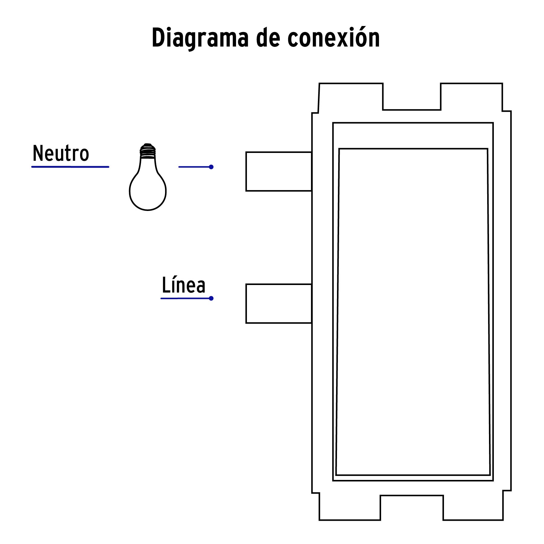 Placa armada con 3 interruptores sencillos, VOLTECK BASIC - Imagen 5
