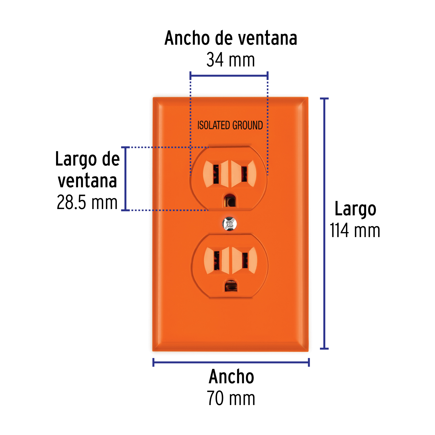 Placa armada contacto tierra aislada, línea Standard - Imagen 3