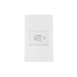 Placa armada 1 toma para teléfono, 1.5 mod, Española, blanco - Imagen 2