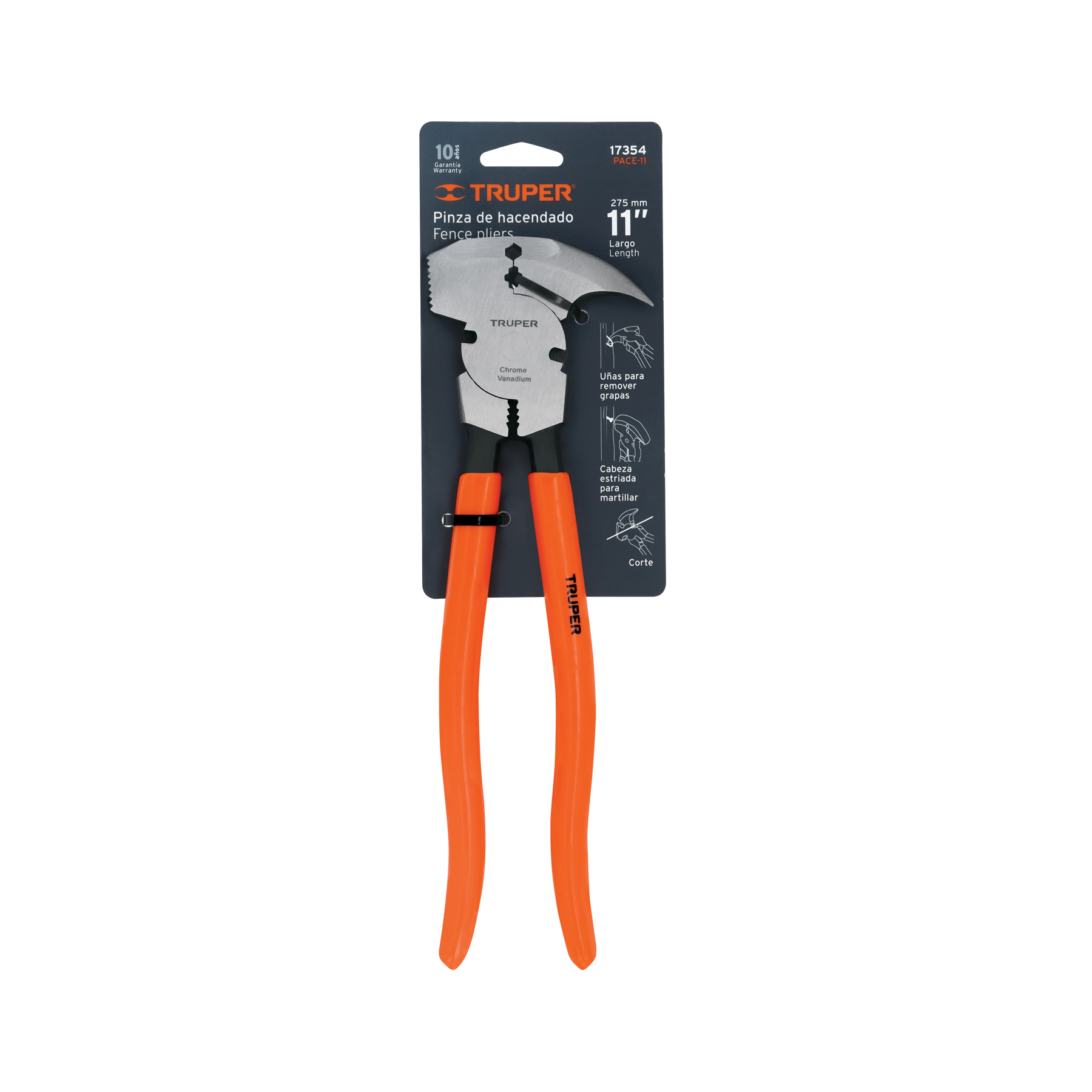 Pinza de hacendado 11' mango de PVC, TRUPER - Imagen 5
