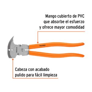 Pinza de hacendado 11' mango de PVC, TRUPER - Imagen 3