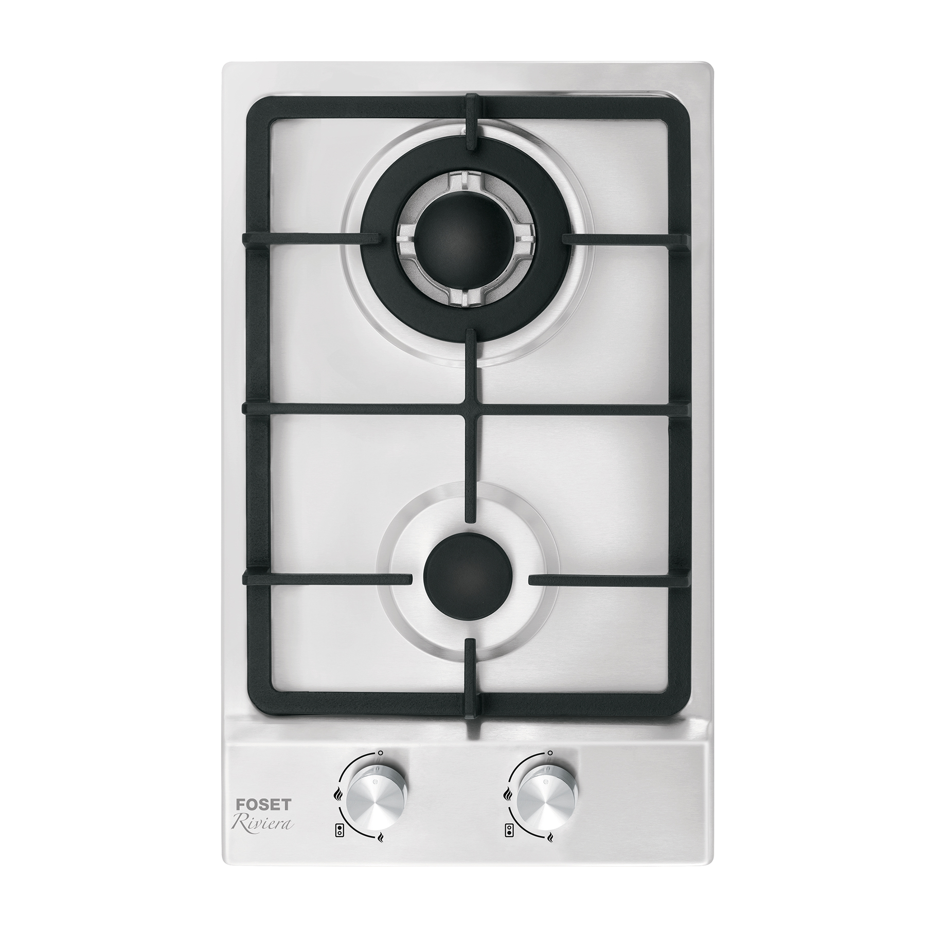 Parrilla gas empotrable 30cm, 2 quem, acero inox, RIVIERA - Imagen 2