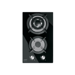 Parrilla gas empotrable 30cm, 2 quem, vidrio negro, RIVIERA - Imagen 2