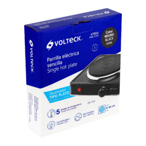 Parrilla eléctrica 1 quemador de disco, negra, VOLTECK - Imagen 6