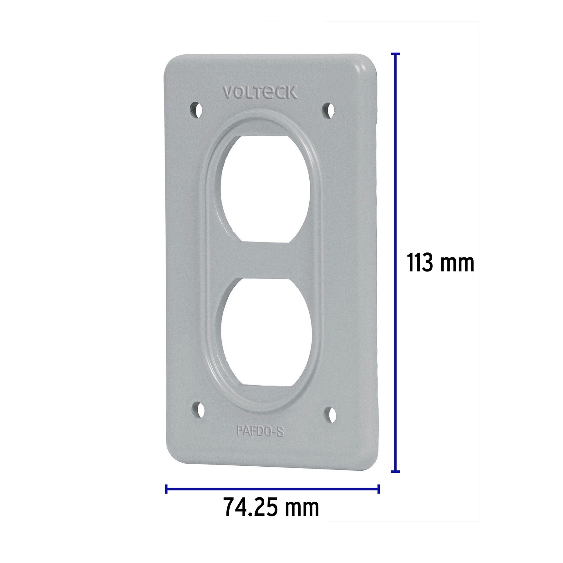 Placa tipo FS, doble, de sobreponer, VOLTECK - Imagen 4