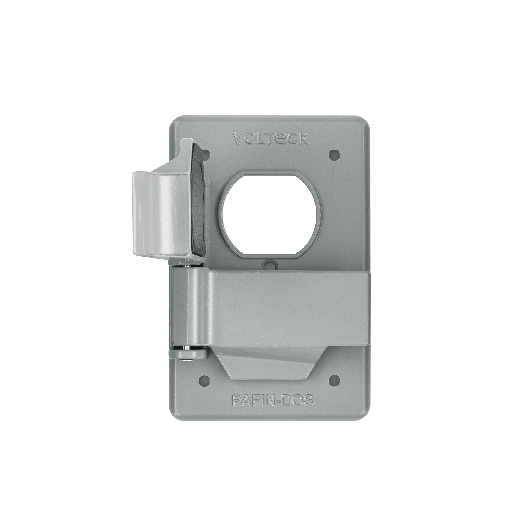 Placa tipo FS, con cubierta, doble, sobreponer, VOLTECK - Imagen 2