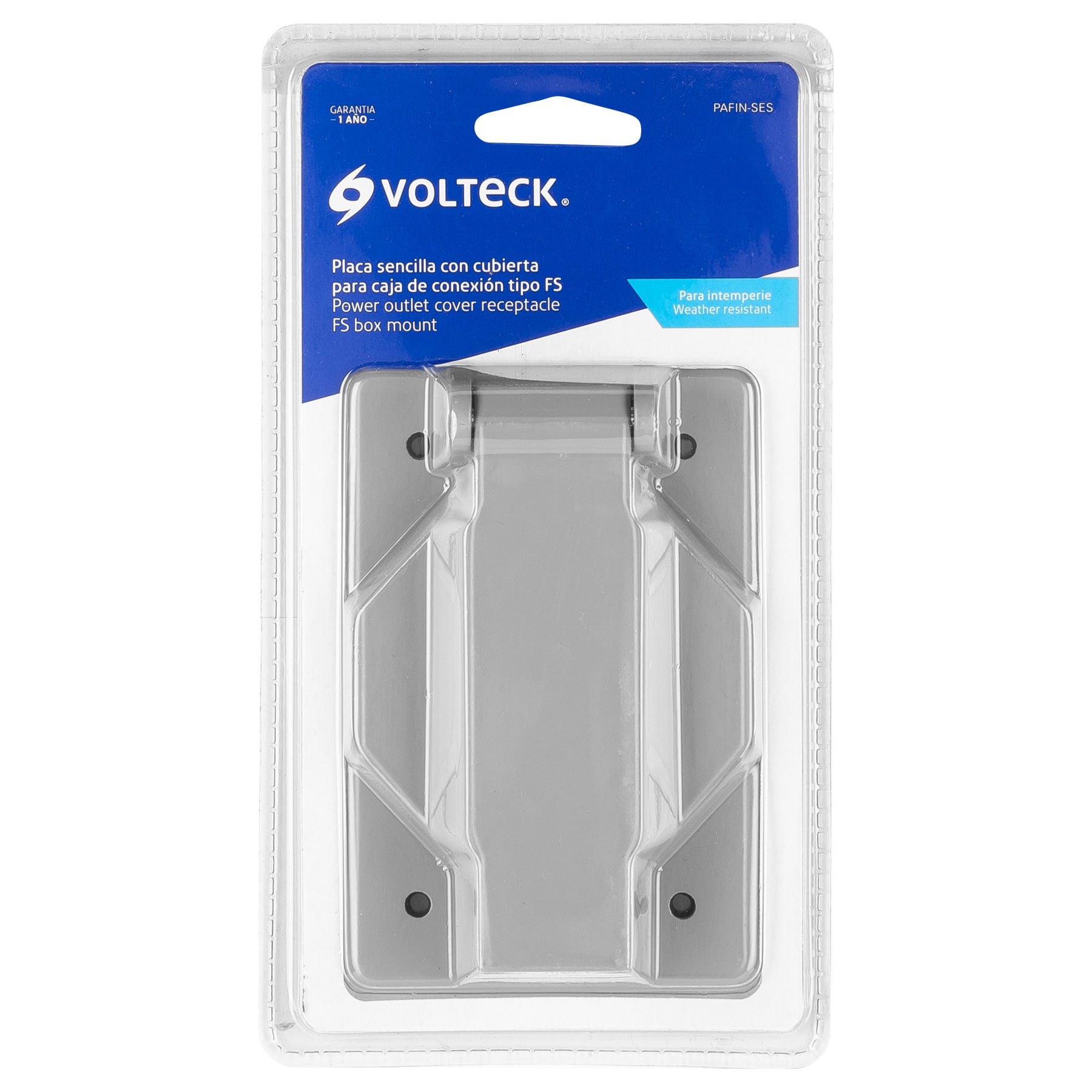 Placa tipo FS con cubierta, sencilla, sobreponer, VOLTECK - Imagen 6