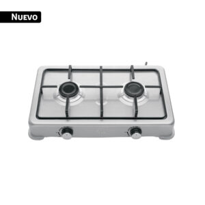 Alternative view of Parrilla de gas de sobreponer,2 quemadores, inox, FOSET AERO