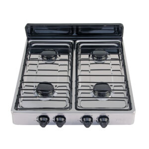 Alternative view of Parrilla de gas de sobreponer 4 quemadores, inox, FOSET