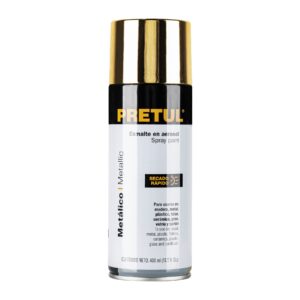 Pintura en aerosol, metálica, oro, 400 ml, PRETUL