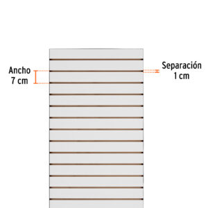 Panel ranurado 60 x 180 cm, TRUPER - Imagen 5