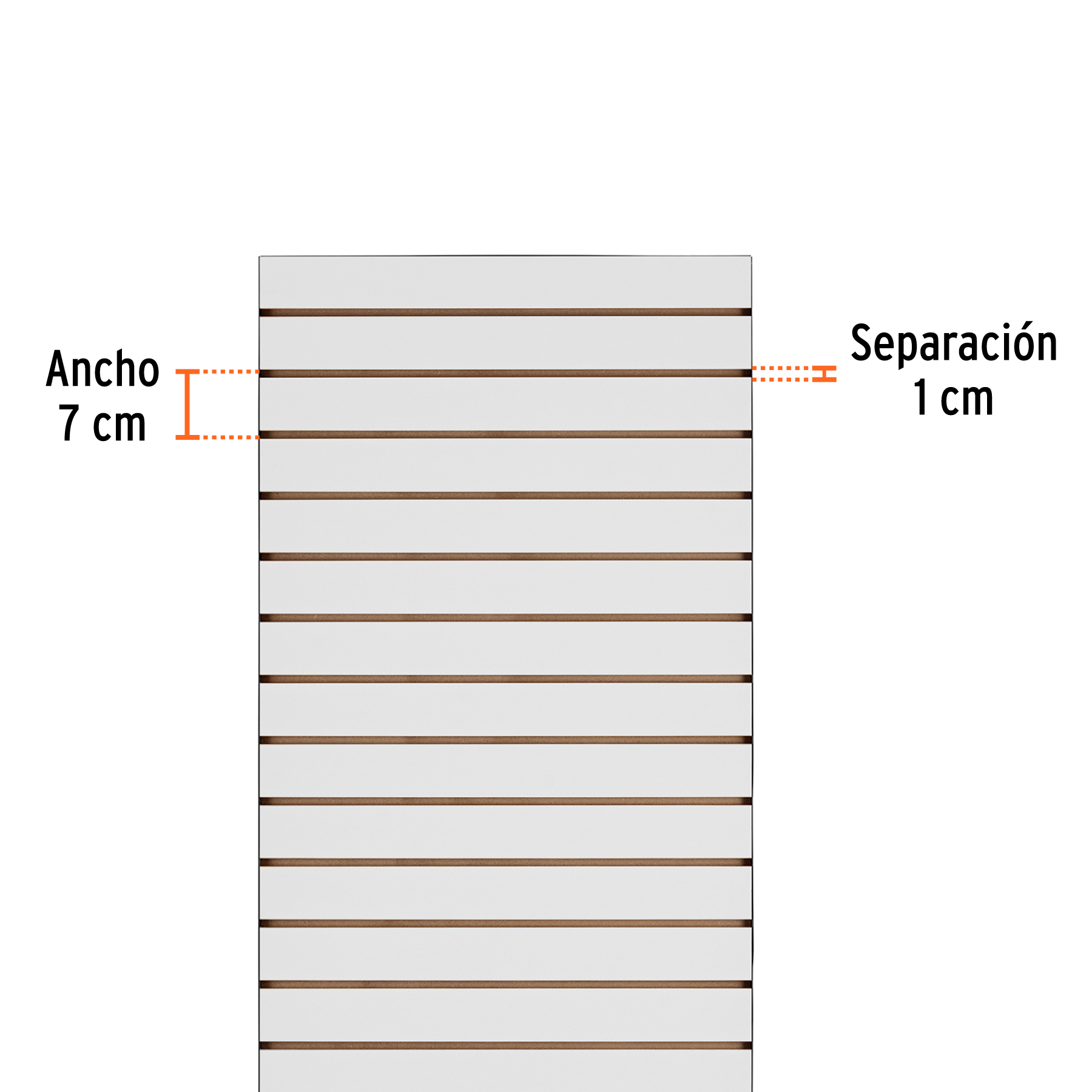 Panel ranurado 120 x 240 cm TRUPER - Imagen 5