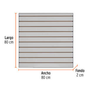 Panel ranurado 80 x 80 cm TRUPER - Imagen 4