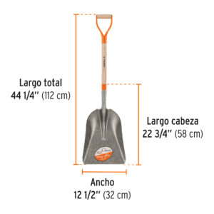 Pala carbonera Classic, puño 'Y', TRUPER - Imagen 4