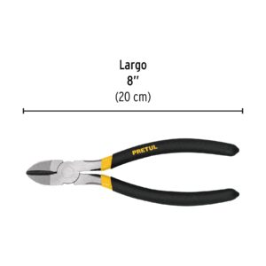 Pinza de corte diagonal 8' mango de PVC, PRETUL - Imagen 4