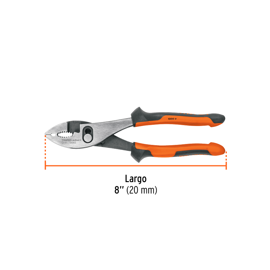 Pinzas de chofer 8' mango Comfort Grip, TRUPER EXPERT - Imagen 4