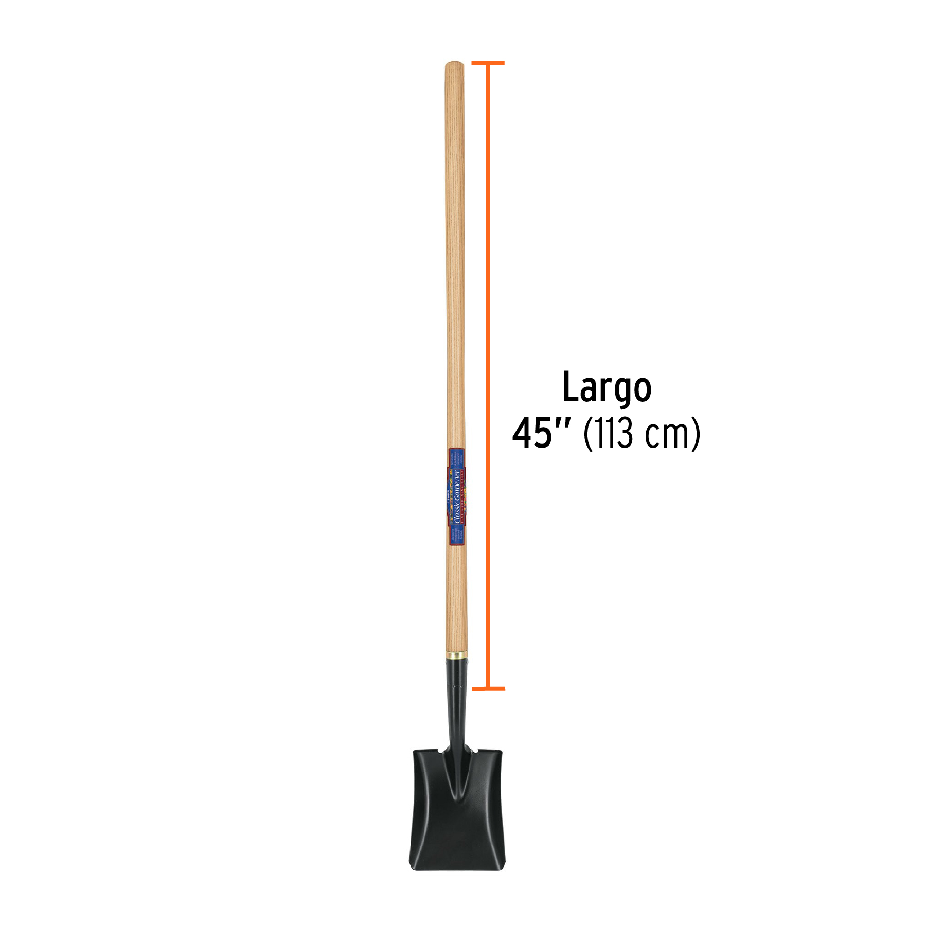 Pala cuadrada Classic Gardener, mango 45', TRUPER - Imagen 4