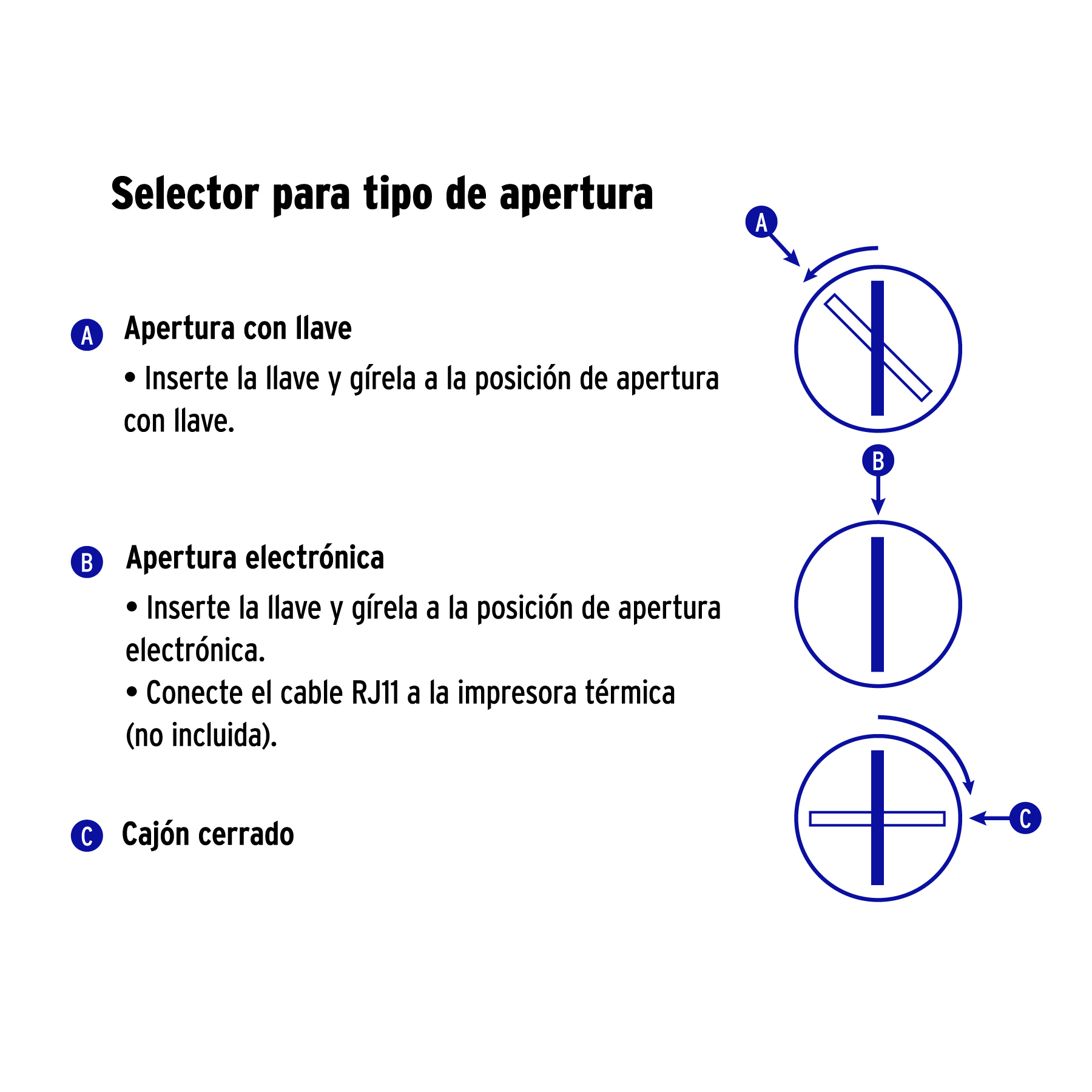 Cajón de dinero para 4 billetes y 8 monedas, VOLTECK - Imagen 5